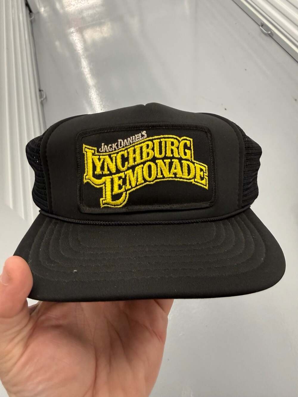 Jack Daniel's Lynchburg Lemonade Trucker Hat Black Mesh Snapback